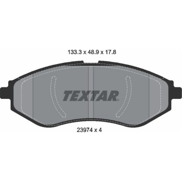 Textar Bremsbelagsatz 2397401 Textar Bremsbelagsatz 2397401