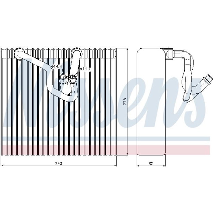 Nissens Klimaverdampfer PKW 92187 Nissens Klimaverdampfer PKW 92187