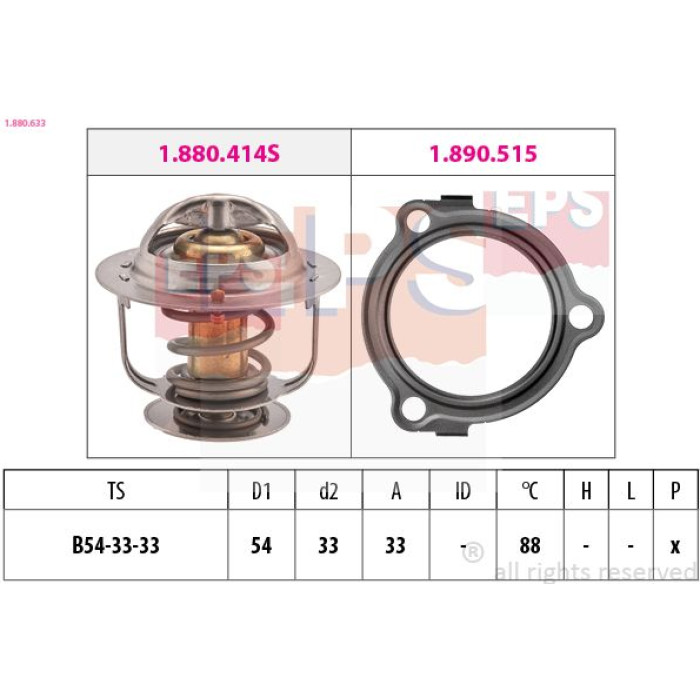 1.880.633 EPS Thermostat 1.880.633 1.880.633 EPS Thermostat 1.880.633