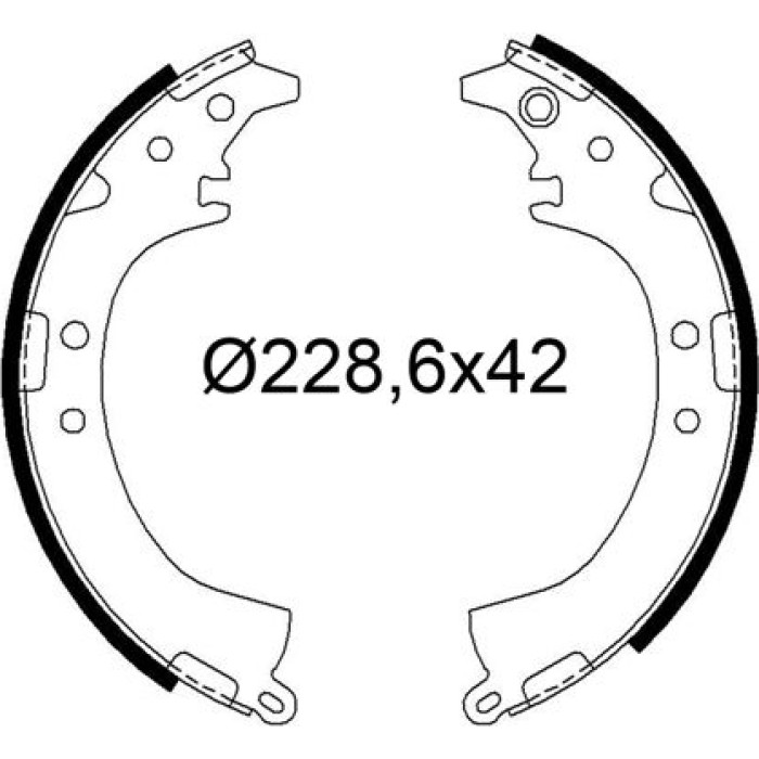 Valeo Bremsbacken 564316 Valeo Bremsbacken 564316