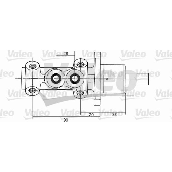 Valeo Hauptbremszylinder 350824 Valeo Hauptbremszylinder 350824