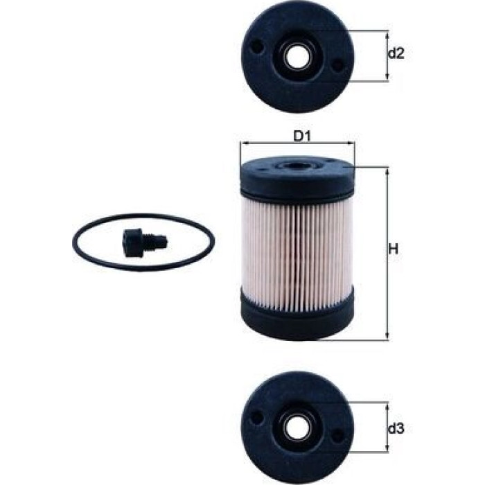 MAHLE AdBlue-Filter UX 2D, Filtereinsatz, Höhe 98 mm – u. a. für Volvo Fh12, Volvo Fh II, Volvo Fh – OE Nummer 20876498 - l MAHLE AdBlue-Filter UX 2D, Filtereinsatz, Höhe 98 mm – u. a. für Volvo Fh12, Volvo Fh II, Volvo Fh – OE Nummer 20876498 - l