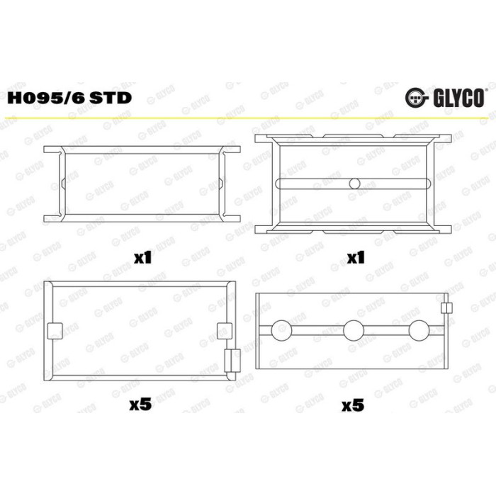 KURBELWELLENLAGER H095/6 STD KURBELWELLENLAGER H095/6 STD