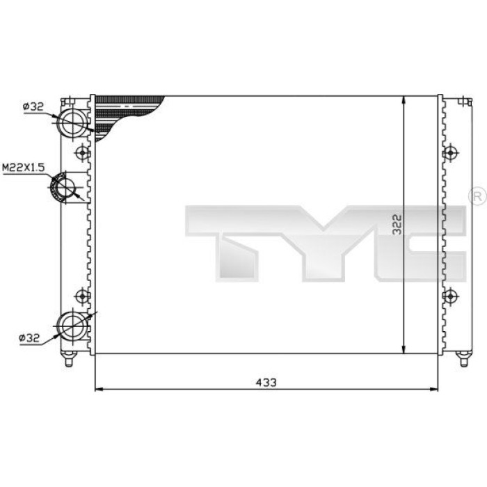 TYC Motorkühler 737-0039