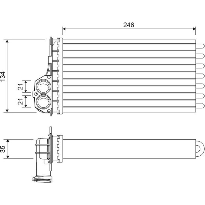 Valeo Wärmetauscher 811565 Valeo Wärmetauscher 811565