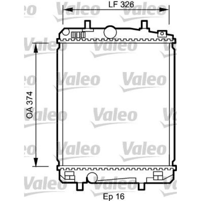 Valeo Motorkühler 735070 Valeo Motorkühler 735070