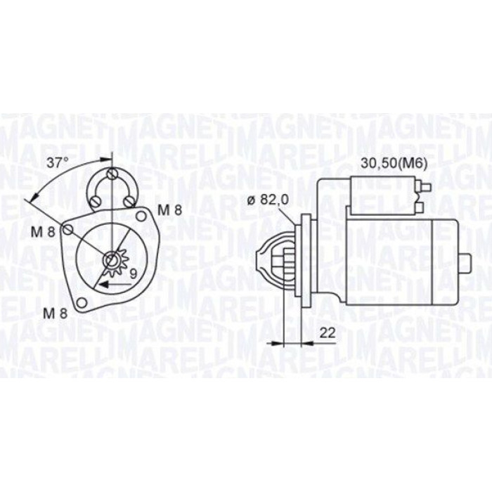 Magneti Marelli Anlasser 063721449010