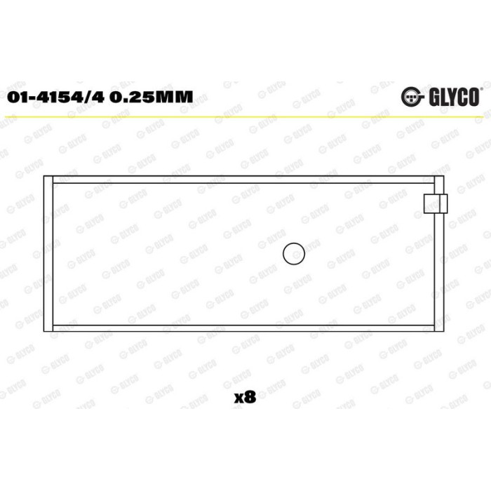 GLYCO Pleuellager 01-4154/4 0.25mm