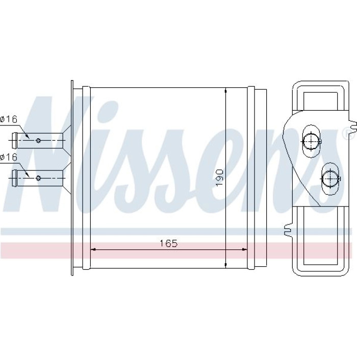 Nissens Heizungskühler PKW 71442 Nissens Heizungskühler PKW 71442