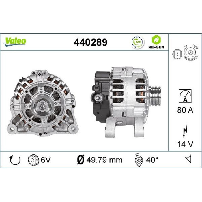 Valeo Lichtmaschine 440289 Valeo Lichtmaschine 440289