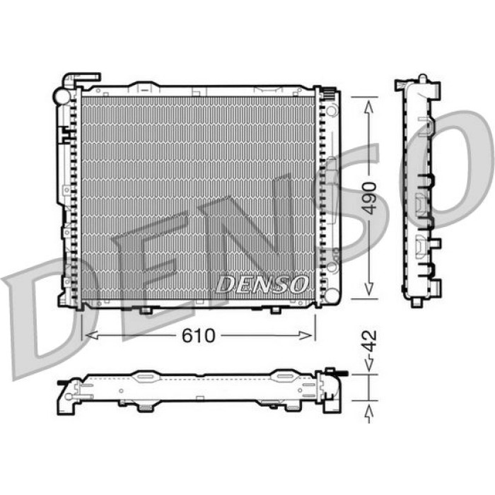 Denso Motorkühler DRM17036 Denso Motorkühler DRM17036