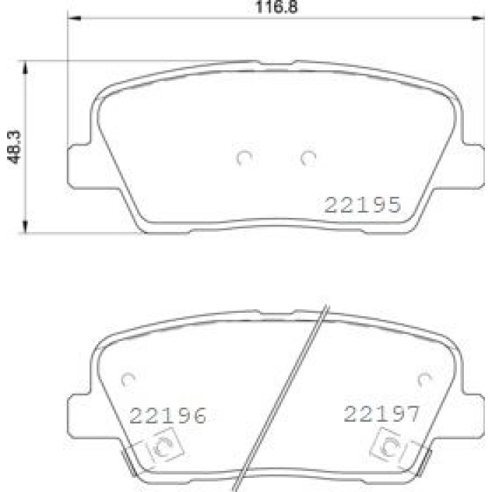 BREMBO Bremsklötze HA P 30 105 BREMBO Bremsklötze HA P 30 105