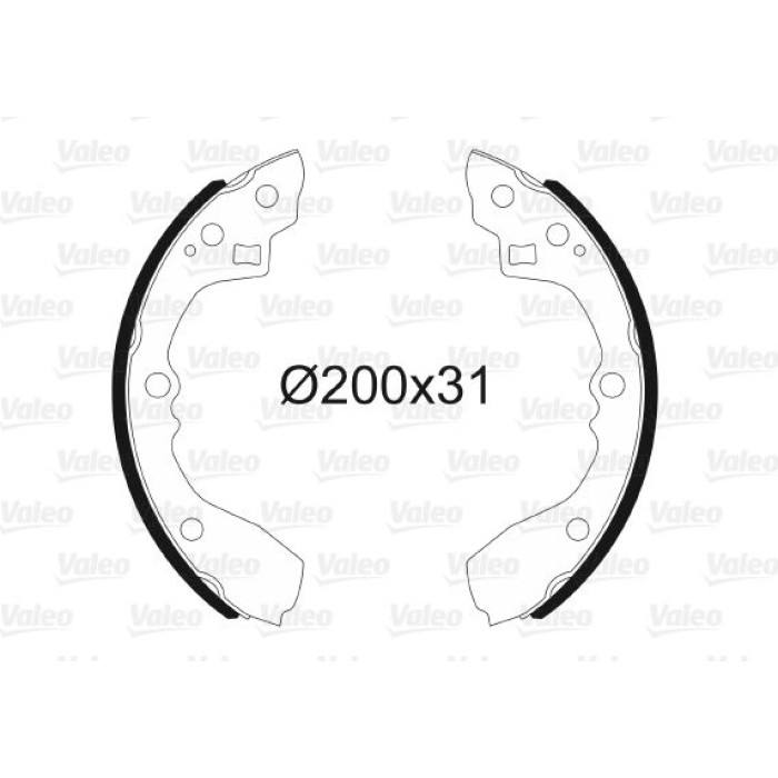 Valeo Bremsbacken 564178 Valeo Bremsbacken 564178