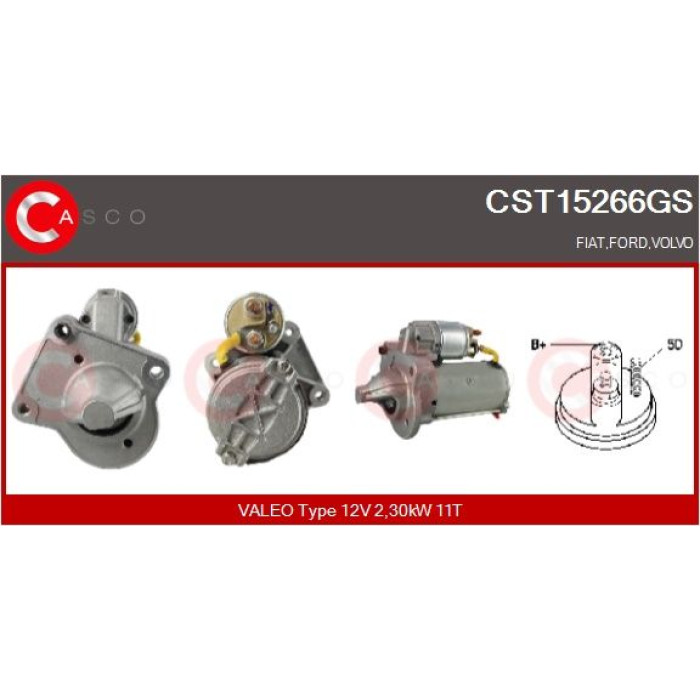CASCO Anlasser CST15266GS CASCO Anlasser CST15266GS