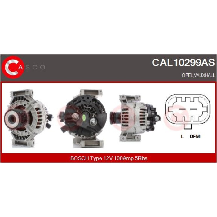 CASCO Generator CAL10299AS CASCO Generator CAL10299AS