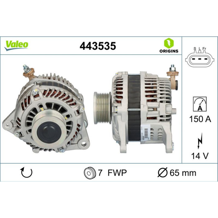 Valeo Lichtmaschine 443535 Valeo Lichtmaschine 443535