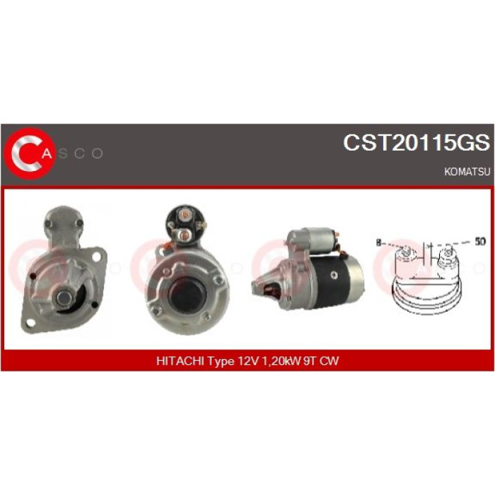 CASCO Anlasser CST20115GS CASCO Anlasser CST20115GS