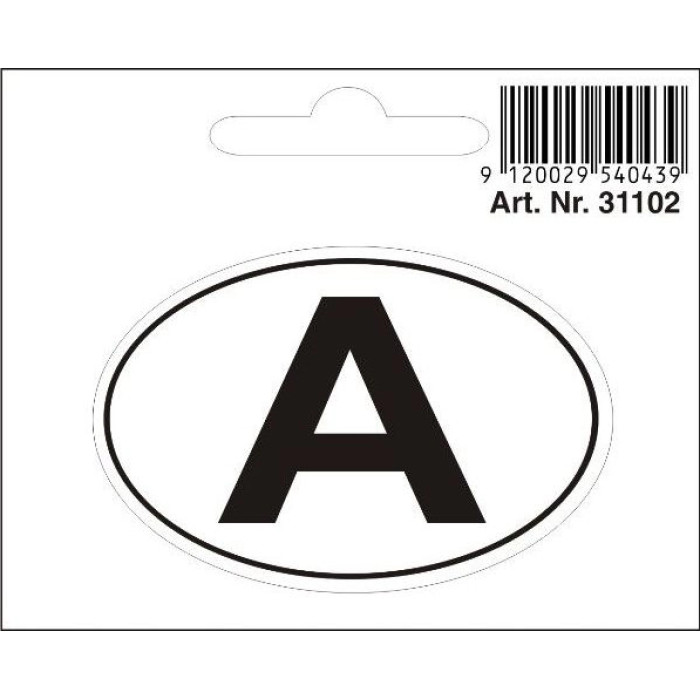 Aufkleber weiß 78x52mm 31102