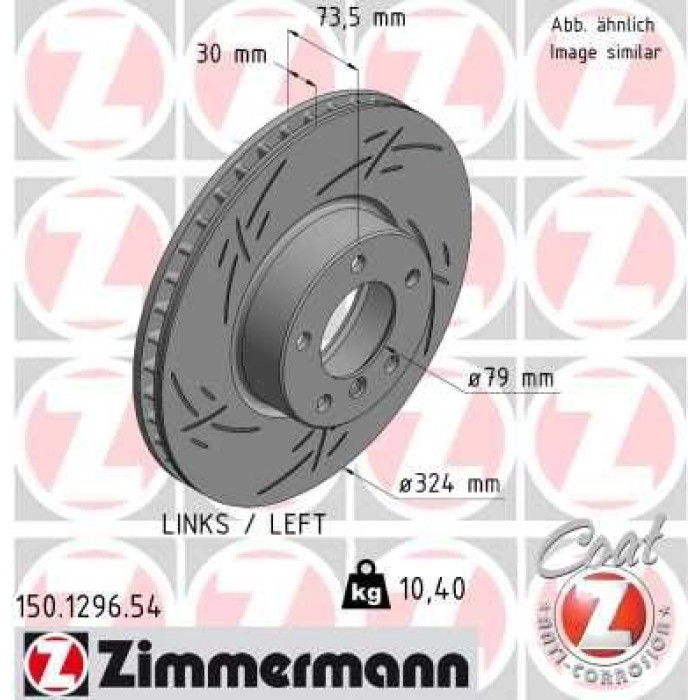 Zimmermann Bremsscheibe 150.1296.54 Zimmermann Bremsscheibe 150.1296.54