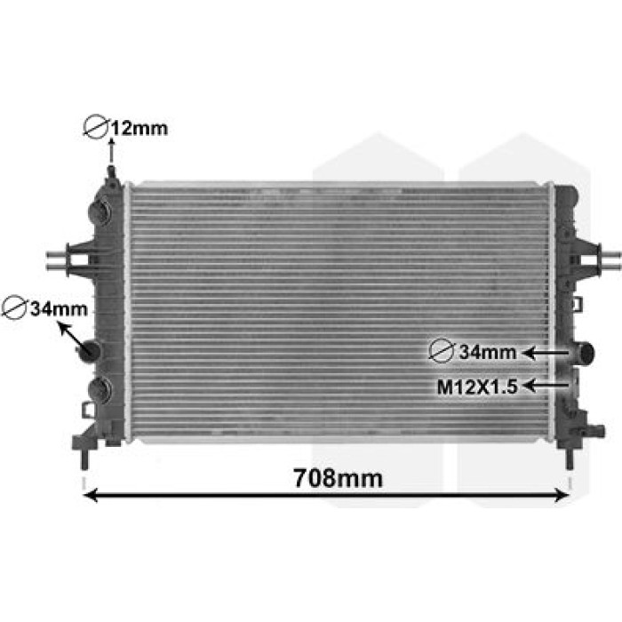 Van Wezel Motorkühler 37002363 Van Wezel Motorkühler 37002363