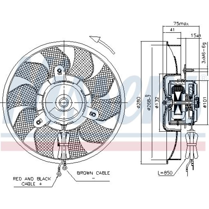 Nissens Kühlerlüfter PKW 85548 Nissens Kühlerlüfter PKW 85548