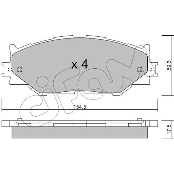 CIFAM Bremsbelagsatz, Scheibenbremse 822-760-0 CIFAM Bremsbelagsatz, Scheibenbremse 822-760-0