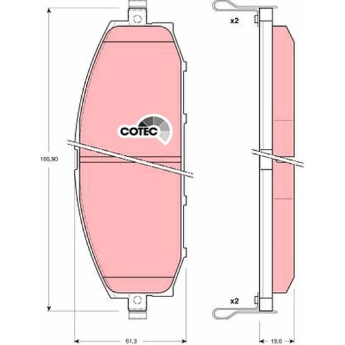 TRW Bremsbeläge Vorderachse GDB3222