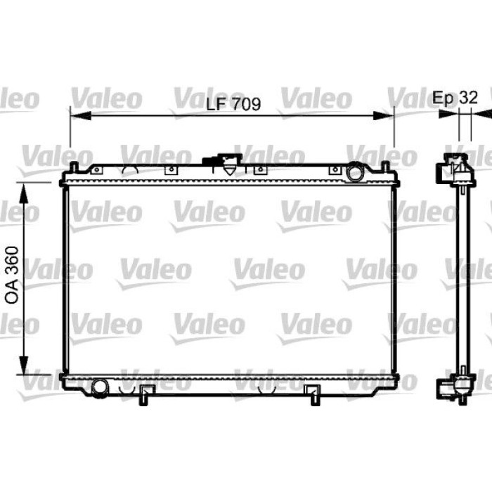 Valeo Motorkühler 732529 Valeo Motorkühler 732529