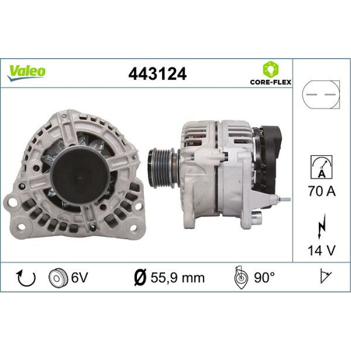Valeo Lichtmaschine 443124 Valeo Lichtmaschine 443124