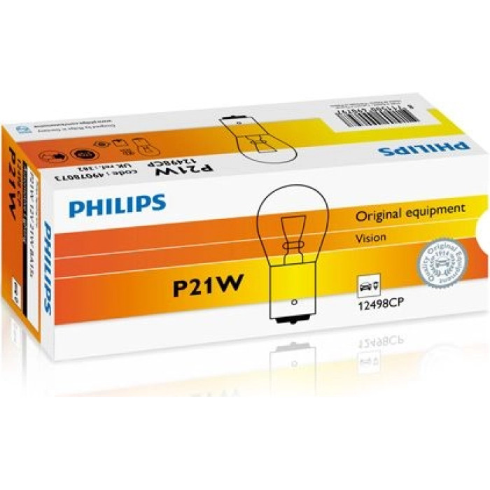 12498CP PHILIPS P21W Glühlampe 12 V 21 W BA15s - 12498CP - l 12498CP PHILIPS P21W Glühlampe 12 V 21 W BA15s - 12498CP - l