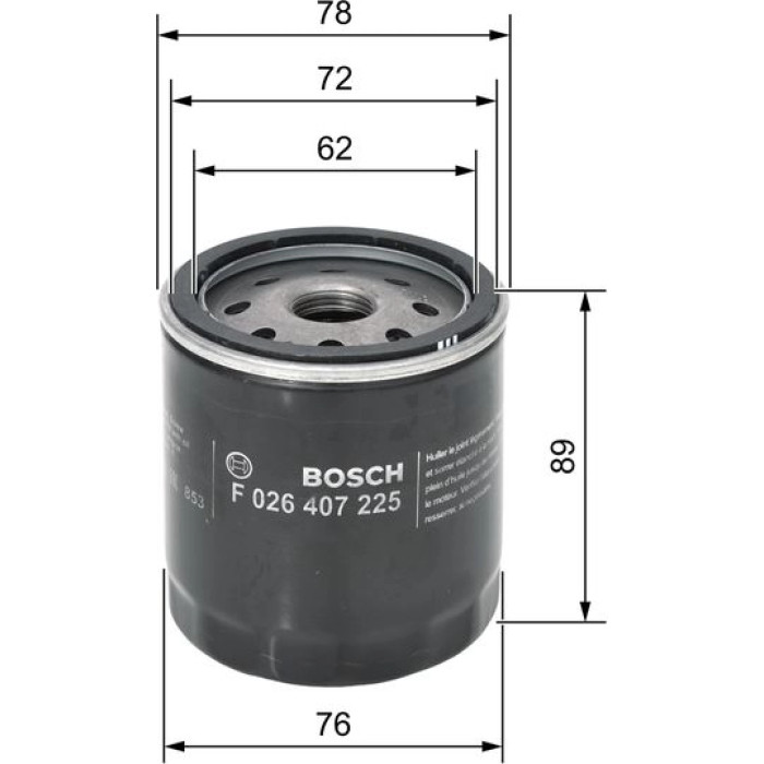 Bosch Ölfilter F 026 407 225