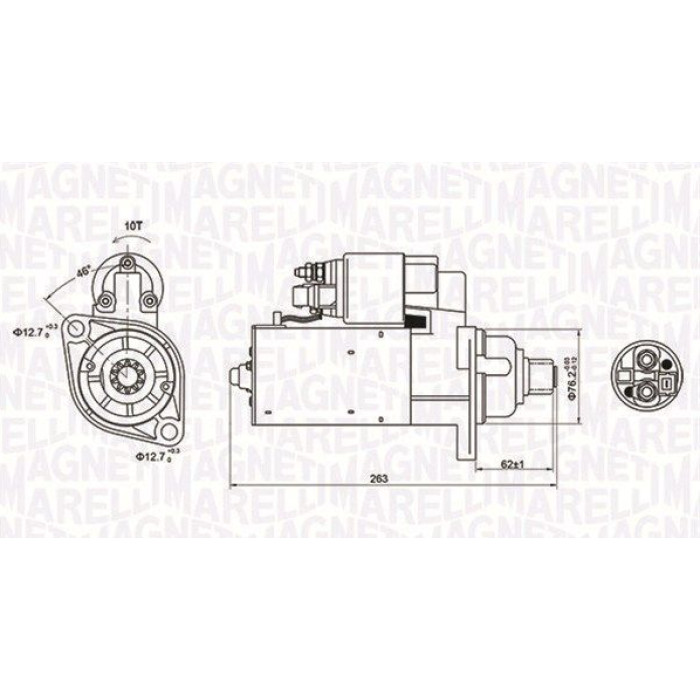 Magneti Marelli Anlasser 063721181010 Magneti Marelli Anlasser 063721181010