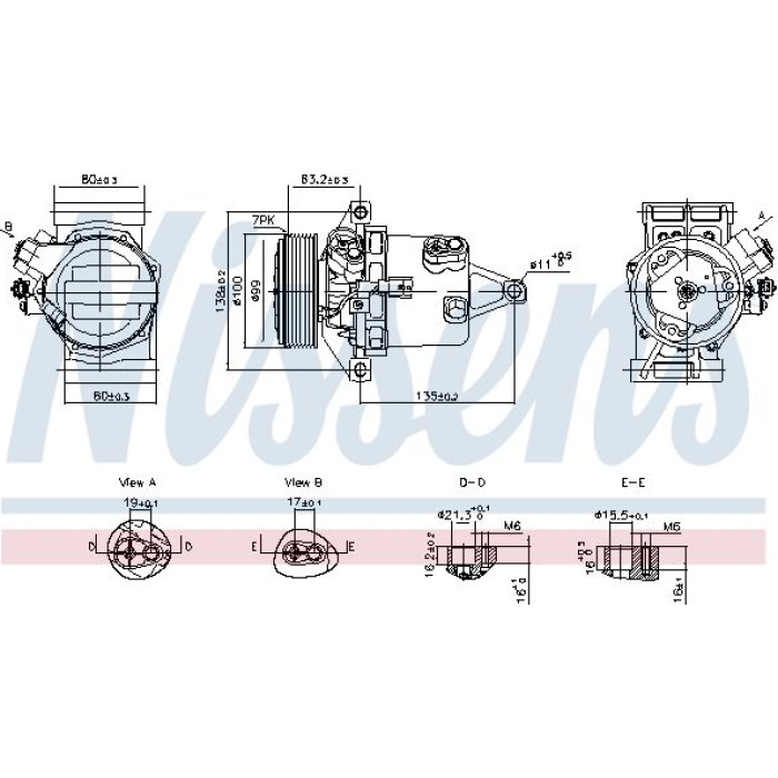 Nissens Klimakompressor PKW 890980 Nissens Klimakompressor PKW 890980