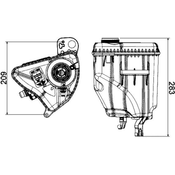 MAHLE Ausgleichsbehälter, Kühlmittel CRT 3 000S MAHLE Ausgleichsbehälter, Kühlmittel CRT 3 000S
