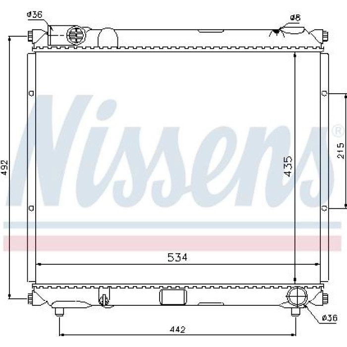 Nissens Wasserkühler PKW 64169 Nissens Wasserkühler PKW 64169