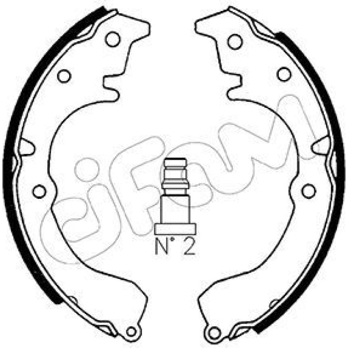 CIFAM Bremsbackensatz 153-424 CIFAM Bremsbackensatz 153-424