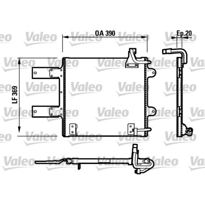 Valeo Klimakondensator 817246 Valeo Klimakondensator 817246