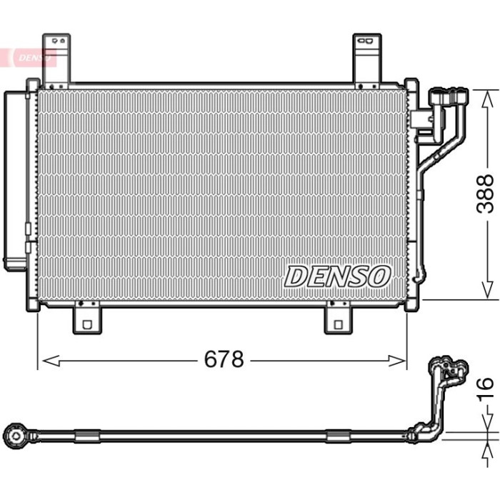 Denso Klimakondensator DCN44009 Denso Klimakondensator DCN44009