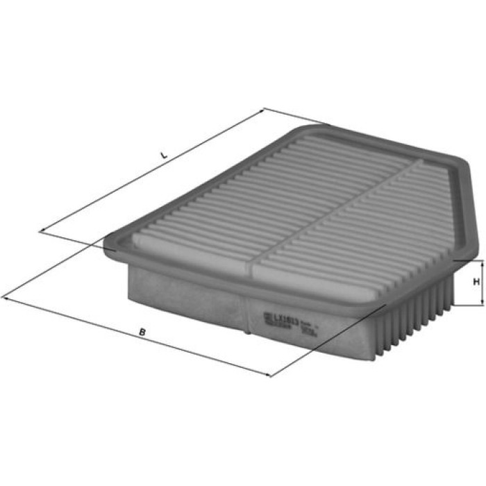 MAHLE Luftfilter LX 1613 MAHLE Luftfilter LX 1613