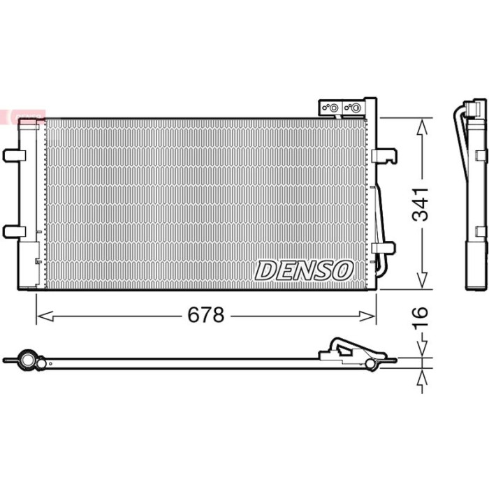 Denso Klimakondensator DCN02035
