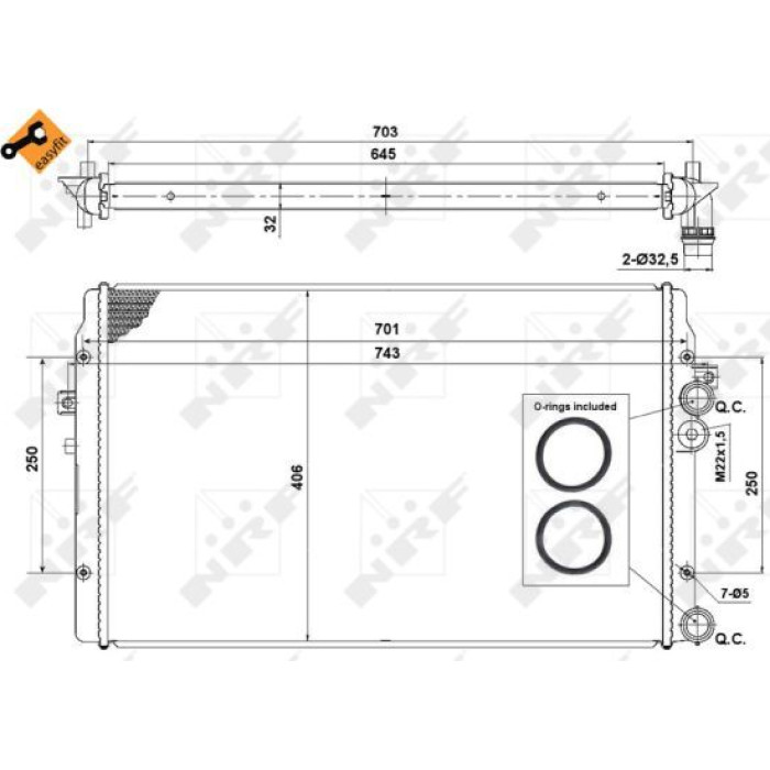 NRF Kühler 58334 NRF Kühler 58334