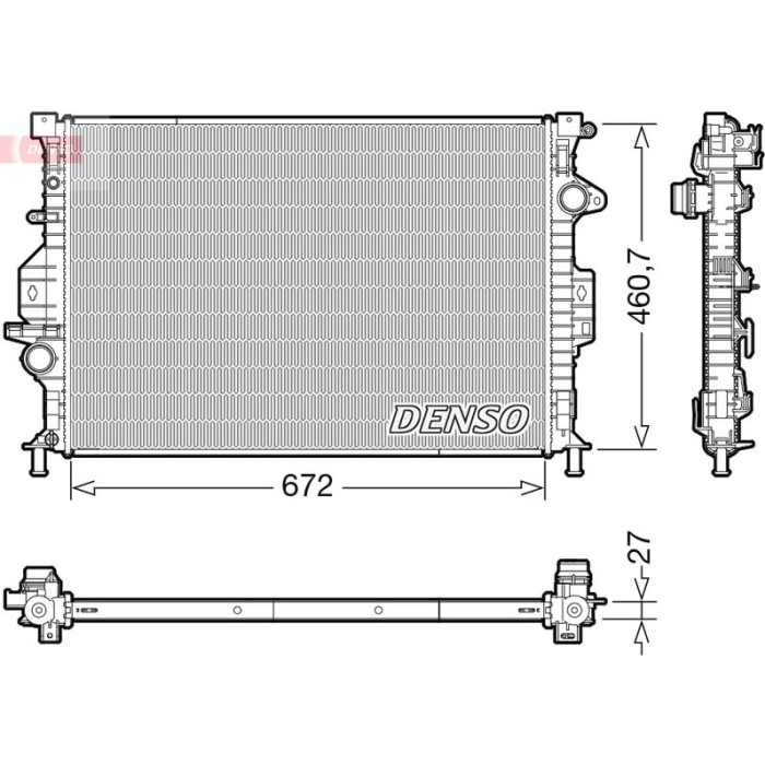 Denso Motorkühler DRM10115 Denso Motorkühler DRM10115
