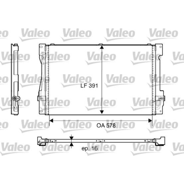 Valeo Klimakondensator 817675 Valeo Klimakondensator 817675