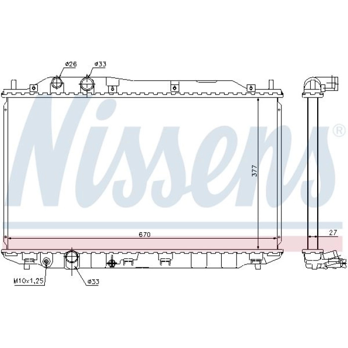 Nissens Wasserkühler PKW 68143 Nissens Wasserkühler PKW 68143
