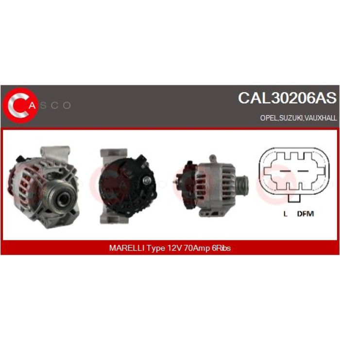 CASCO Generator CAL30206AS CASCO Generator CAL30206AS