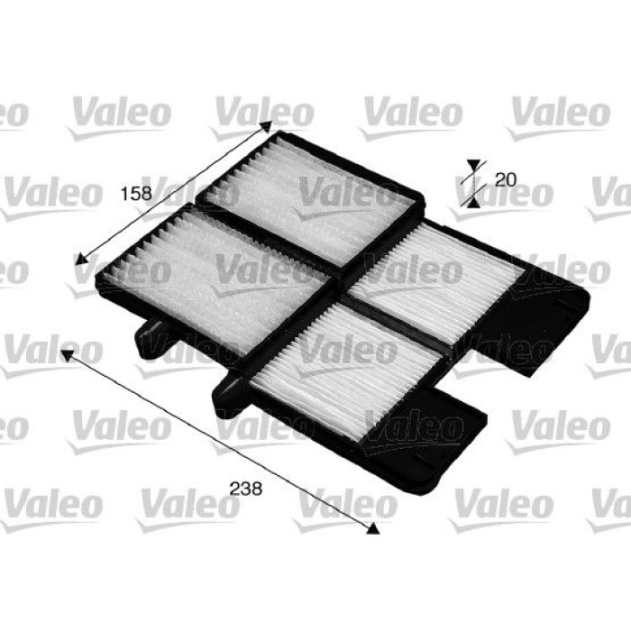 715572 Valeo Innenraumfilter 715572 715572 Valeo Innenraumfilter 715572