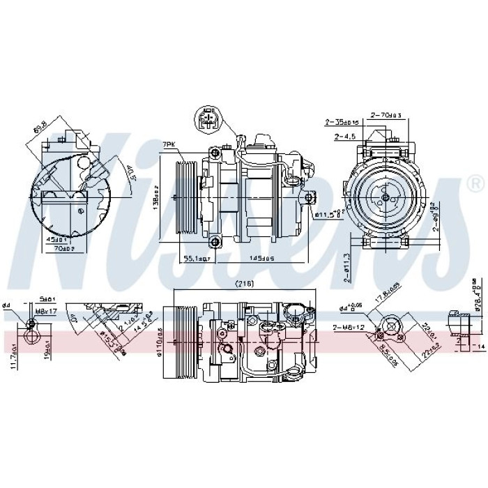 Nissens Klimakompressor PKW 890069 Nissens Klimakompressor PKW 890069
