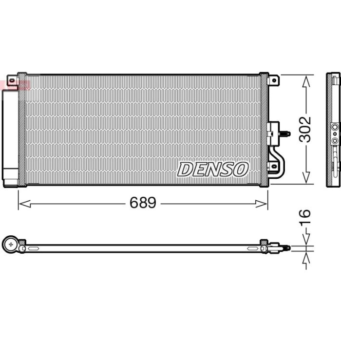 Denso Klimakondensator DCN20048