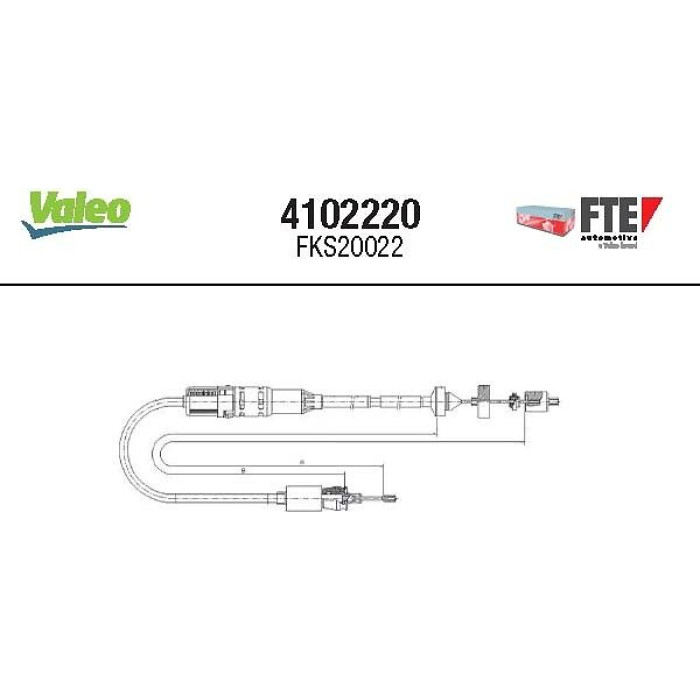FTE Seilzug, Kupplungsbetätigung 4102220 FTE Seilzug, Kupplungsbetätigung 4102220