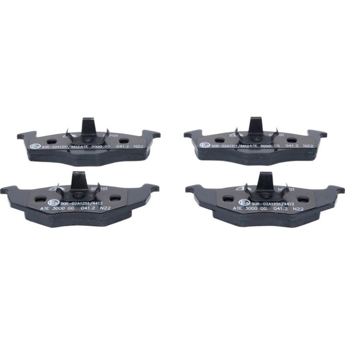 ATE Bremsbelagsatz VW Vorderachse Golf/Polo/Vento 91-01 13.0460-7101.2 ATE Bremsbelagsatz VW Vorderachse Golf/Polo/Vento 91-01 13.0460-7101.2